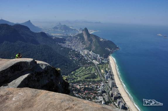 São Conrado visto do alto da Pedra da Gavea, no Rio de Janeiro